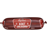 Illustration av Kokt julkorv