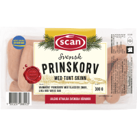 Illustration av Prinskorv med skinn