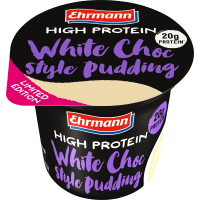 Illustration av Proteinpudding Vit choklad