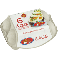 Illustration av Ägg M 6-pack Alsbo Ägg