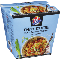 Illustration av Thai cube spicy sesame