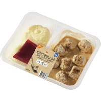 Illustration av XL Köttbullar Mos