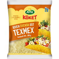 Illustration av Riven ost Texme29%