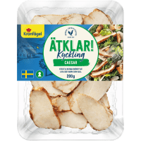 Illustration av Chark Kyckling Ätklar Skivad Caesar