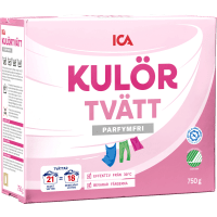 Illustration av Tvättmedel Pulver Kulör Parfymfri