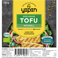 Illustration av Tofu naturell