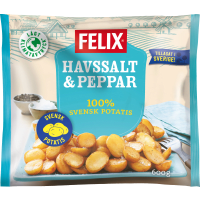 Illustration av Potatishalvor Havssalt & Peppar Fryst