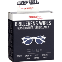 Illustration av 14.Rengöringsservetter Glasögon Puts 30-p