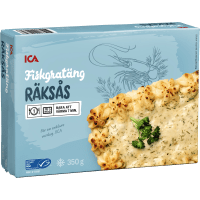Illustration av Fiskgratäng med räksås