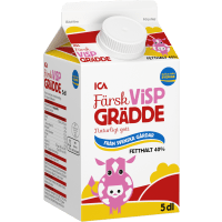 Illustration av Vispgrädde 40%