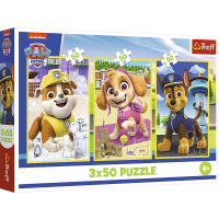 Illustration av Pussel Paw Patrol Gabby 3x50b