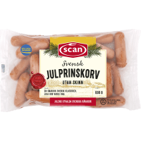 Illustration av Julprinskorv Skinnfri