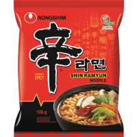 Illustration av Snabbnudlar Shin Ramyun