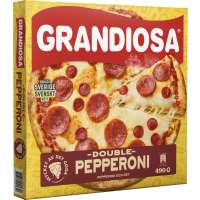Illustration av Pizza Double pepperoni