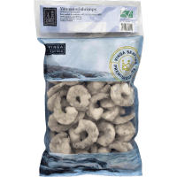 Illustration av vannamei shrimps