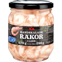 Illustration av Räkor handskalade i lake