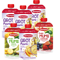 Illustration av Fruktmums & gröt