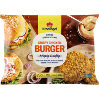 Illustration av Crispy chicken burger