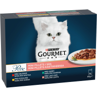 Illustration av Kattmat Filé i sås