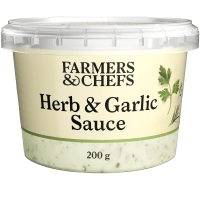 Illustration av Herb & garlicsauce