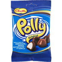 Illustration av Choklad Polly Original Blå