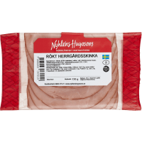 Illustration av Rökt gårdsskinka i skivor Nyhléns hugosons