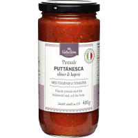 Illustration av Pastasås Puttanesca