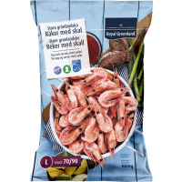 Illustration av Räkor med skal Fryst 1kg