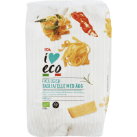 Illustration av Tagliatelle med ägg eco