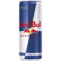 Illustration av RedBull original 25cl