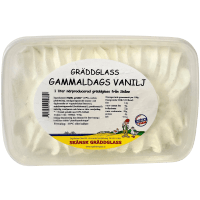 Illustration av Gräddglass Gammeldags Vanilj 1l