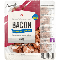 Illustration av Bacon tärnad