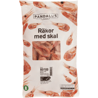 Illustration av Räkor med skal 80/100