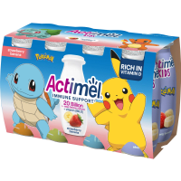 Illustration av Drickyoghurt Jordgubb Banan Kids 8-p 800g