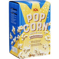 Illustration av Mikropopcorn smör 3p