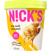 Illustration av Glass Sea salt caramel Nick's