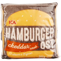 Illustration av Hamburgerost Cheddarsmak