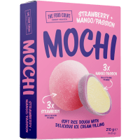 Illustration av Mochi Strawberry & mango/passion