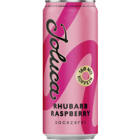 Illustration av Energidryck Rhubarb Raspberry