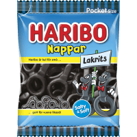 Illustration av Haribo Godispåsar