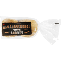 Illustration av Hamburgerbröd surdeg