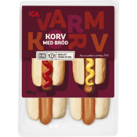 Illustration av Varmkorv med Bröd 2-pack