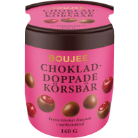 Illustration av Körsbär i mjölkchoklad