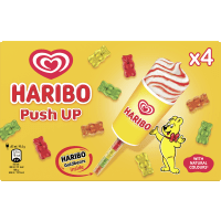 Illustration av Haribo Push Up Glass Flerpack
