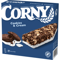 Illustration av Müslibars Corny