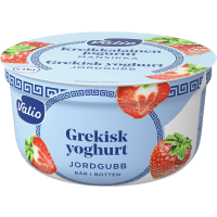Illustration av Grekisk yoghurt Jordgubb