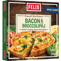 Illustration av Bacon & broccolipaj