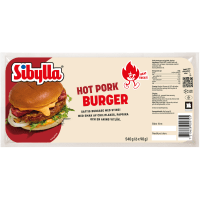 Illustration av Hot burger pork