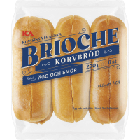 Illustration av Brioche korvbröd 6-p