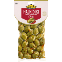 Illustration av Oliver Halkidiki Chili med kärnor
